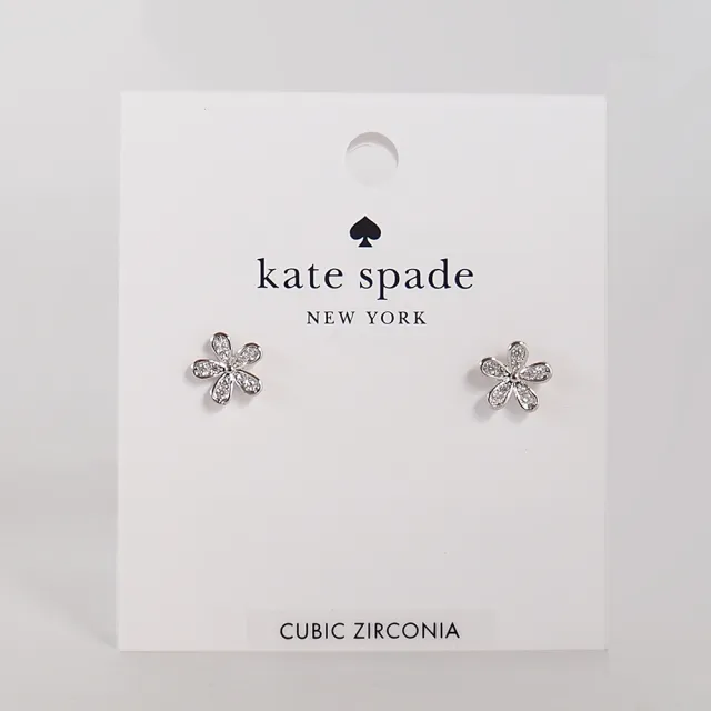 【KATE SPADE】梔子花/珍珠水鑽耳環(任選)