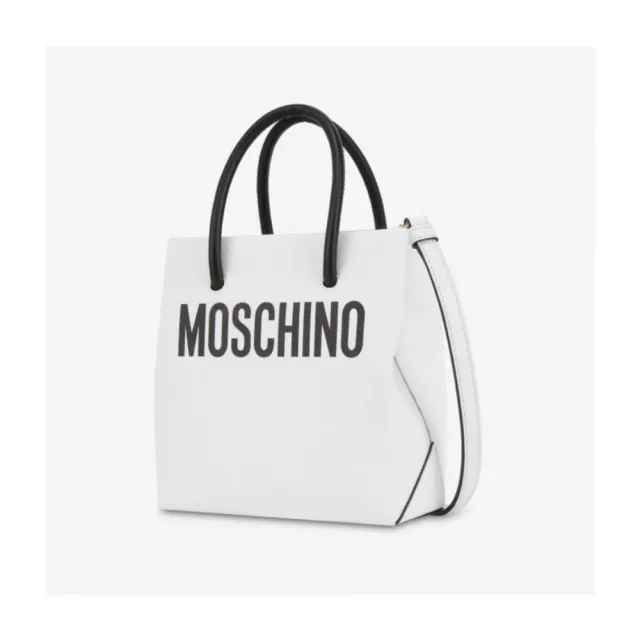 【MOSCHINO】莫斯奇諾 畫框泰迪熊斜背包 白色(2A7545 8210 2001)