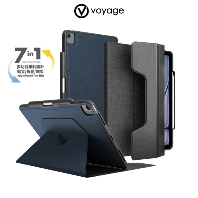 VOYAGE iPad Air 13吋 M2 2024 磁吸式保護套 CoverMate Deluxe(七種使用模式任你調整！)