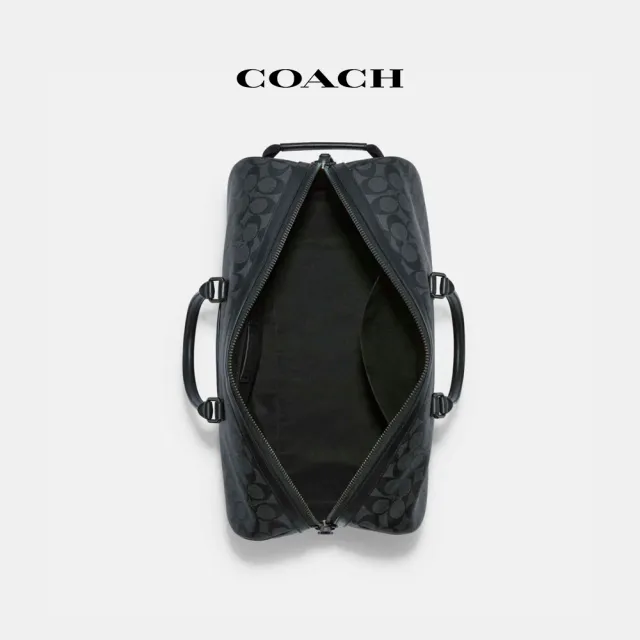 【COACH蔻馳官方直營】VENTURER經典Logo手袋-QB/炭黑色/黑色(C5305)