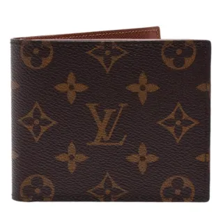 【Louis Vuitton 路易威登】LOUIS VUITTON MARCO 經典老花 棕色 零錢袋短夾 錢包(M62288)