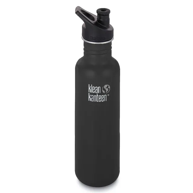 【Klean Kanteen】經典不鏽鋼冷水杯(800ml 附運動帽防塵罩)