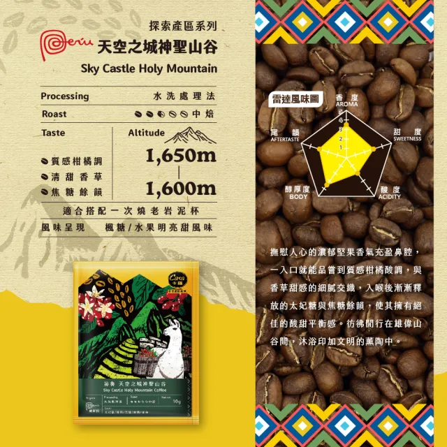 【Casa 卡薩】祕魯單品濾掛咖啡綜合60入(10gx15入)