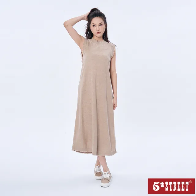 【5th STREET】背心裙 長裙 長版洋裝 針織 連身裙 女裝(590010)