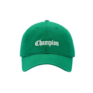 【Champion】官方直營-哥德字體刺繡LOGO棒球帽(綠色)