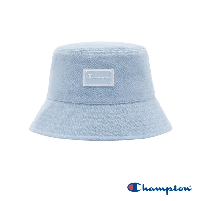 【Champion】官方直營-矽膠草寫LOGO標漁夫帽(淺藍色)