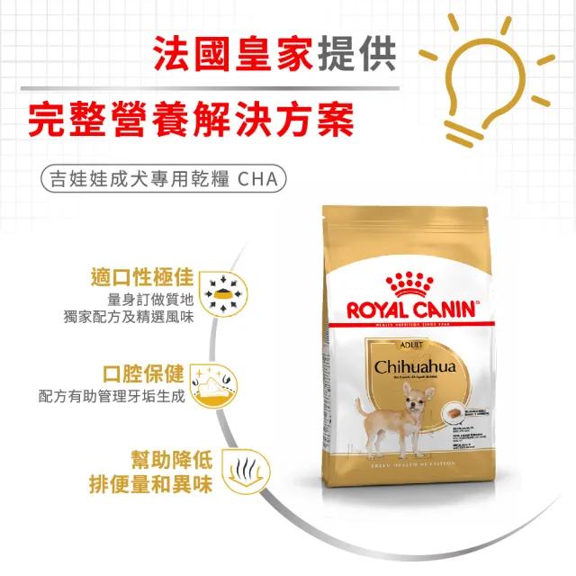 【ROYAL 法國皇家】吉娃娃成犬專用飼料 CHA 1.5KG(狗乾糧 狗飼料)