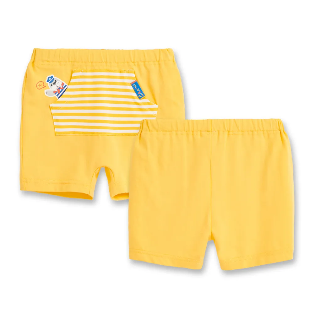 【奇哥】Chic a Bon 男童裝 海洋守護隊海象短褲-吸濕排汗+抗UV(1-3歲 防曬)