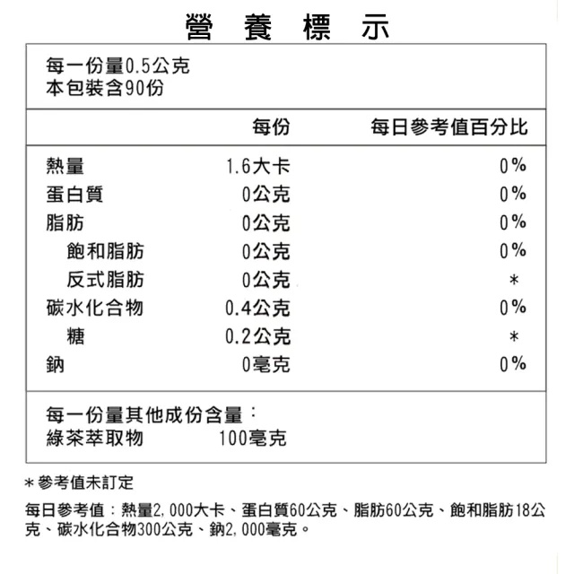 【長庚生技】綠茶素膠囊3入組(90粒/罐)