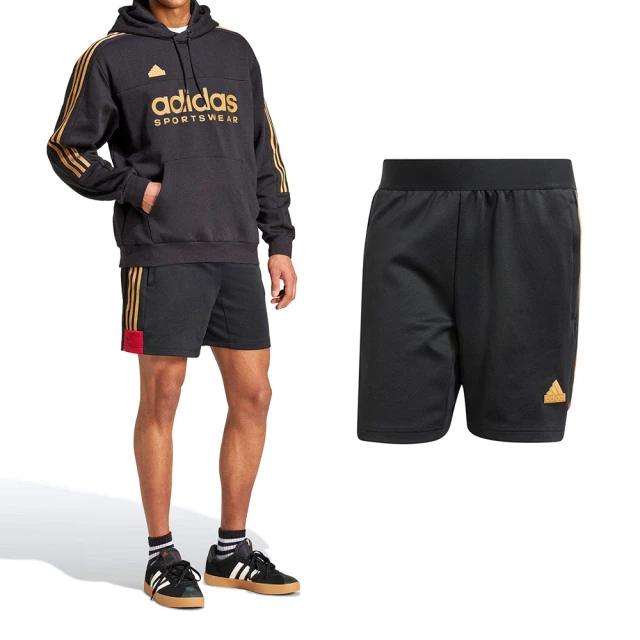 adidas 愛迪達 M Tiro Ntpk Sho 男款 黑色 側邊三條紋 運動 休閒 短褲 IW8868