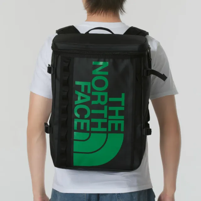 【The North Face】北臉 後背包 運動包 書包 旅行包 登山包 BASE CAMP FUSE BOX 黑綠 NF0A3KVRYQI