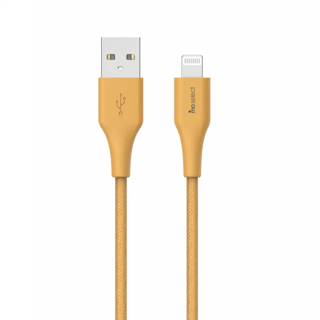 【mo select】MFi認證☆Lightning to USB-A☆編織快充線/充電線1.2M/GRS環保認證