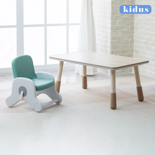 kidus 100公分兒童多功能桌椅組 一桌一椅 HS100BW+SF015(兒童桌椅 學習桌椅 繪畫桌椅)