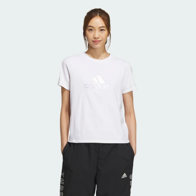 adidas 愛迪達adidas 愛迪達 MH BOS TEE 2 上衣 短袖 短T 白色 女 運動(IZ3147 ∞)