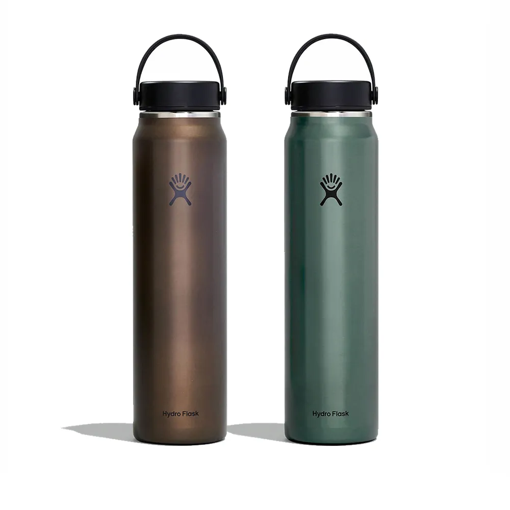 【Hydro Flask】40oz/1182ml  輕量 寬口 提環 保溫瓶 曜石黑 龍紋綠(大口徑 大容量 保冰 保冷)