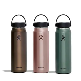 【Hydro Flask】32oz/946ml 輕量 寬口 提環 保溫杯(保溫瓶 曜石黑/珊瑚橘/龍紋綠)