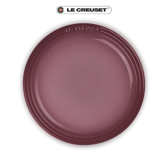 【Le Creuset】瓷器圓盤23cm(無花果/貝殼粉/芥末黃 3色選1)