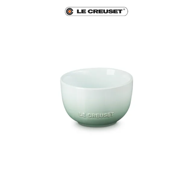 【Le Creuset】瓷器花蕾系列餐碗11cm(櫻桃紅/杏桃黃/湖水綠/銀灰藍 4色選1)