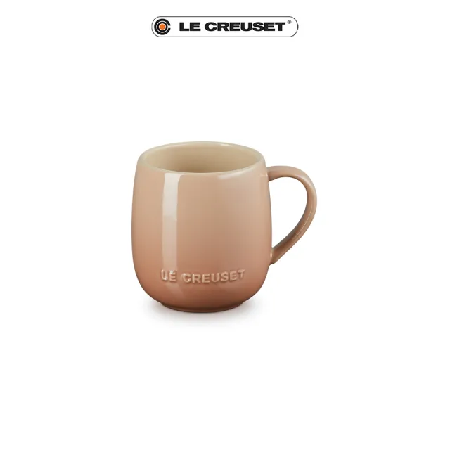 【Le Creuset】瓷器蛋蛋馬克杯380ml(卡布奇諾/含羞草黃/薄荷綠 3色選1)