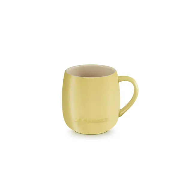 【Le Creuset】瓷器蛋蛋馬克杯380ml(卡布奇諾/含羞草黃/薄荷綠 3色選1)