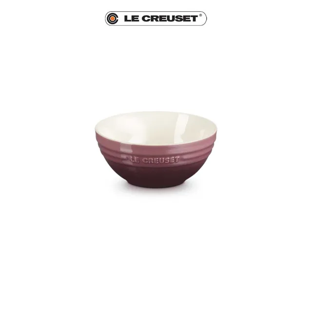 【Le Creuset】瓷器韓式湯碗13cm(燧石灰/無花果 2色選1)