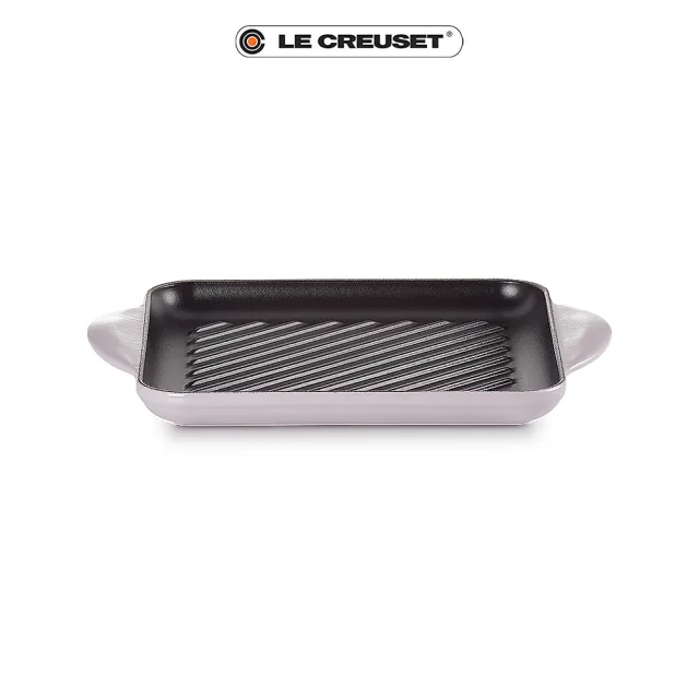 【Le Creuset】琺瑯鑄鐵鍋雙耳正方形烤盤24cm(薰衣草)