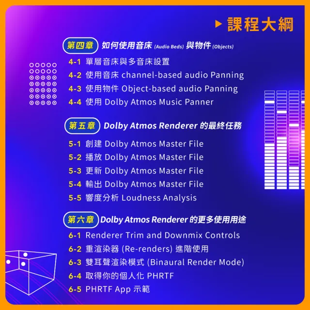 【揚聲堡音樂線上教學】破解杜比全景聲音樂製作 Dolby Atmos - 林尚伯老師(音樂線上課程/實體卡)
