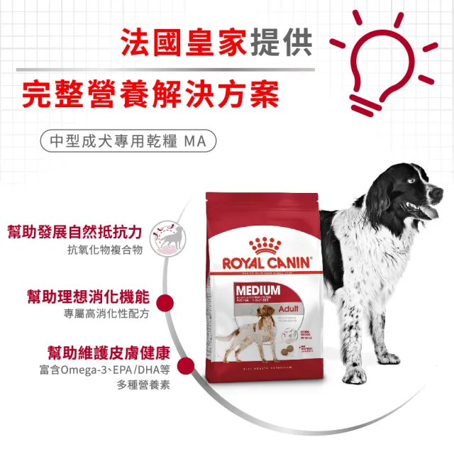 【ROYAL 法國皇家】中型成犬專用飼料 MA 10KG(狗乾糧 狗飼料)