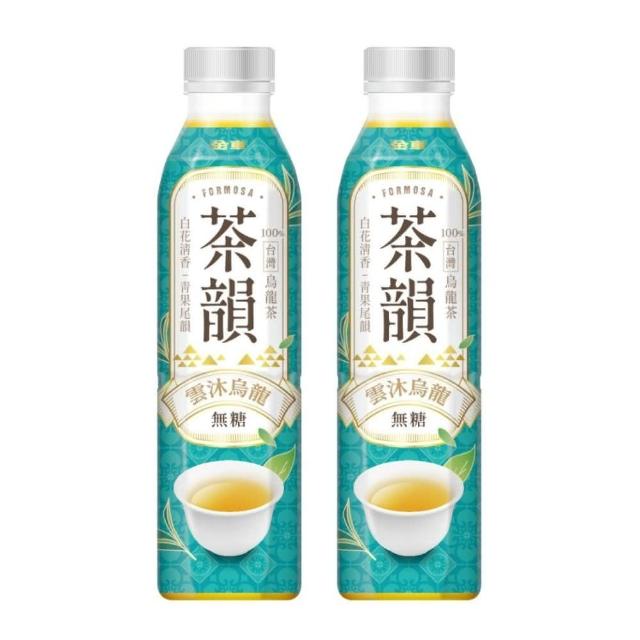 【金車/伯朗】金車茶韻-雲沐烏龍無糖580mlx24罐/箱x2箱(共48入)(TQF微笑標章)