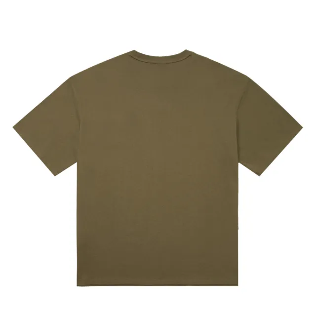 【Dickies】男女款軍綠色純棉胸前簡約刺繡Logo休閒短袖T恤｜DK012964MGR