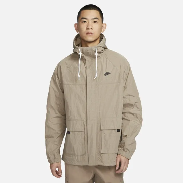 【NIKE 耐吉】AS M NK CLUB BANDON JKT 男 休閒外套 卡其色(FN3109247)