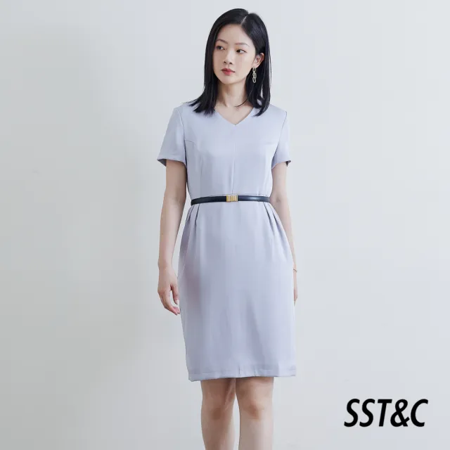 【SST&C 超值限定】女士 短袖/7分袖洋裝/V領/圓領-多款任選