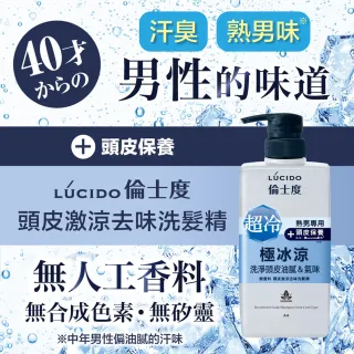 【台隆手創館】LUCIDO倫士度頭皮去味洗髮精450mL(頭皮去味/極冰涼頭皮去味)