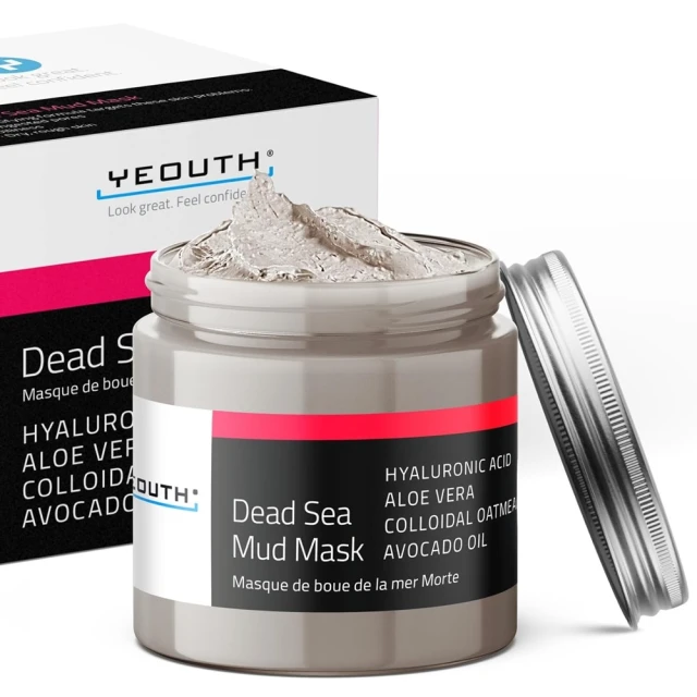 【YEOUTH】淨膚死海泥面膜Dead Sea Mud Mask深層清潔泥膜(含玻尿酸-蘆薈-燕麥、酪梨油)