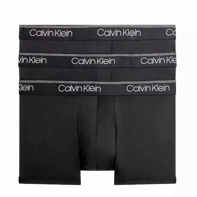 【Calvin Klein 凱文克萊】3件組 短版涼感男內褲(ck內褲 CK內褲 四角褲 平口褲)