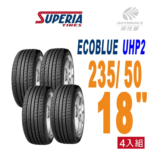 【SUPERIA 馳風】ECOBLUE UHP2 休旅車胎 SUV 235/50/18 四入組適用車款 #CRV(安托華)