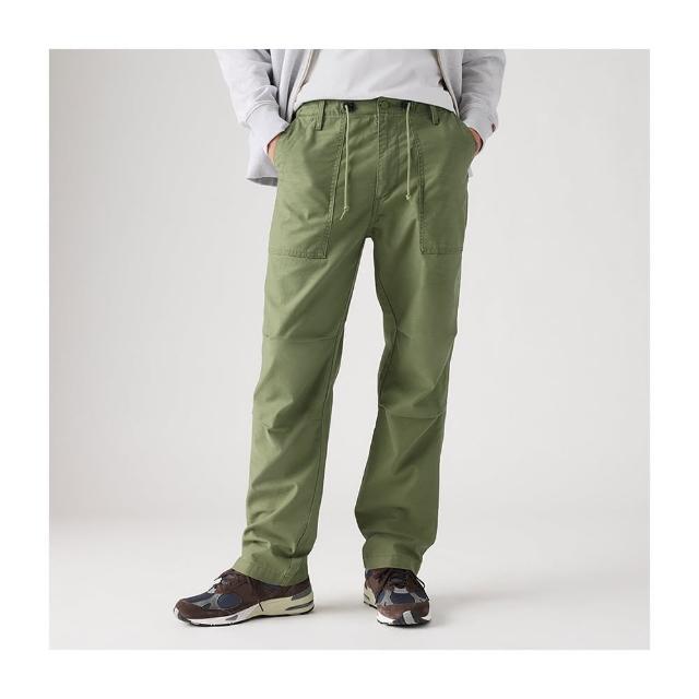 【LEVIS】男款 LOOSE寬鬆抽繩工作褲 / 軍綠 熱賣單品 A9210-0004