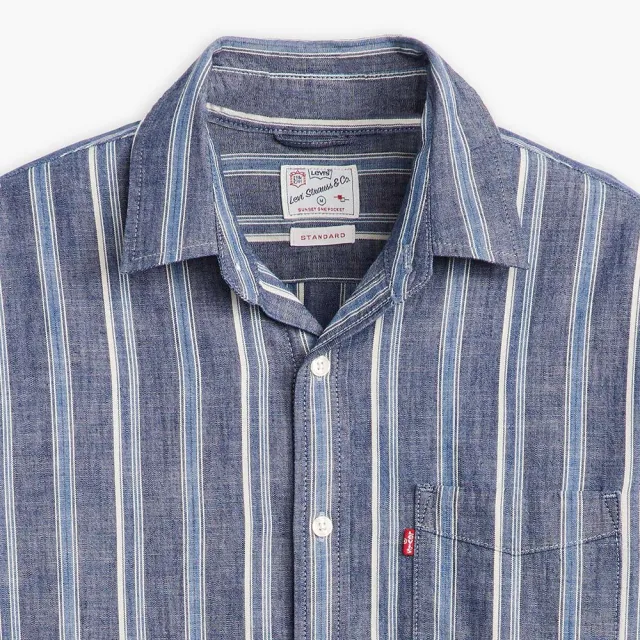 【LEVIS】男款 經典款長袖襯衫 上衣 熱賣單品 85746-0151