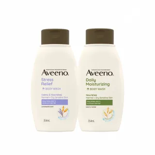 即期品【Aveeno 艾惟諾】超值2入-長效燕麥沐浴露354ml(燕麥/薰衣草_任選)