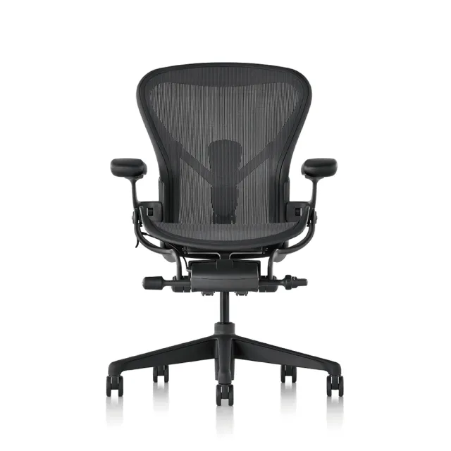 【Herman Miller】Aeron全功能-石墨黑 l A SIZE l 原廠授權商世代家具(人體工學椅/辦公椅/主管椅)