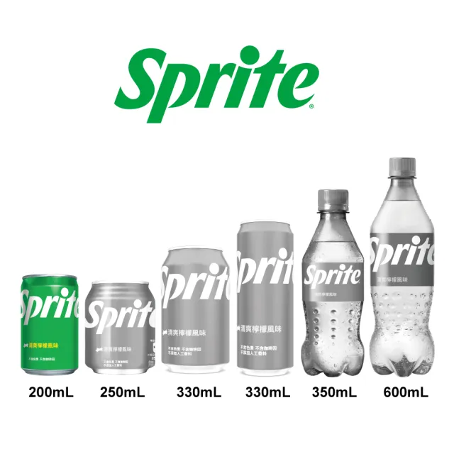 【Sprite 雪碧】迷你罐200ml x8入/組