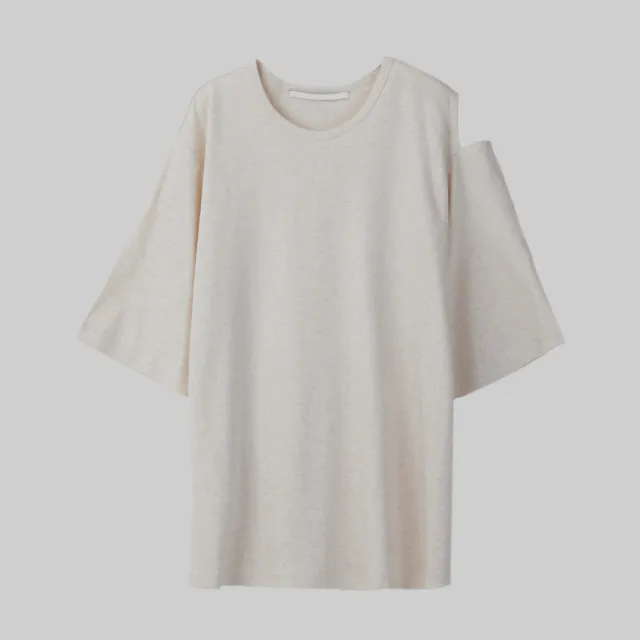 【giordano ladies】24SS_肩上開衩棉質上衣(02324034)