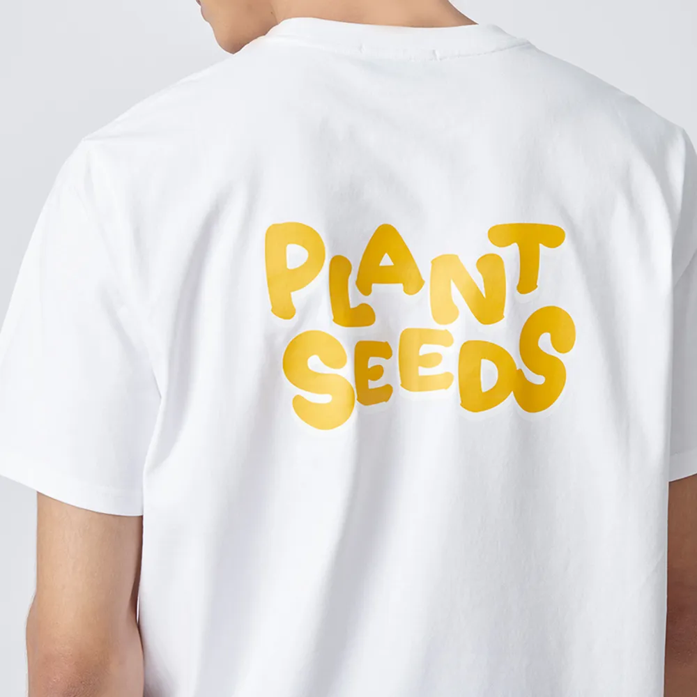 【JOHN HENRY】PLANT SEEDS 短袖T恤-白色