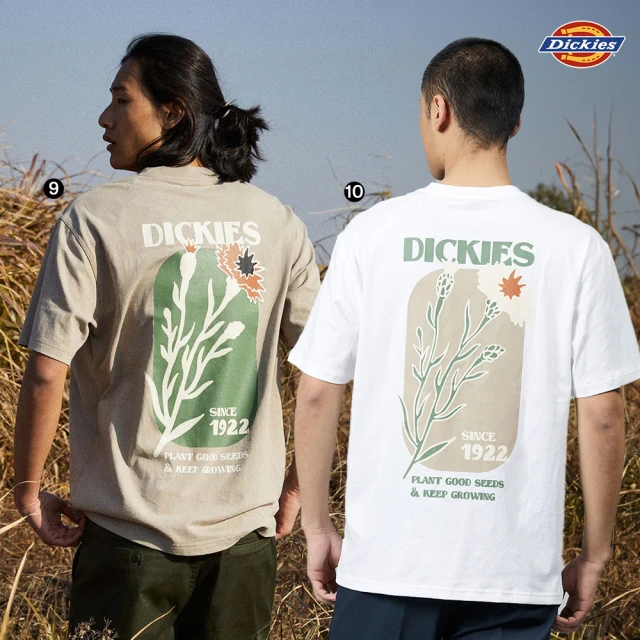 【Dickies】男女款印花/重磅/純棉/撞色/短袖T恤(多款任選/上衣)