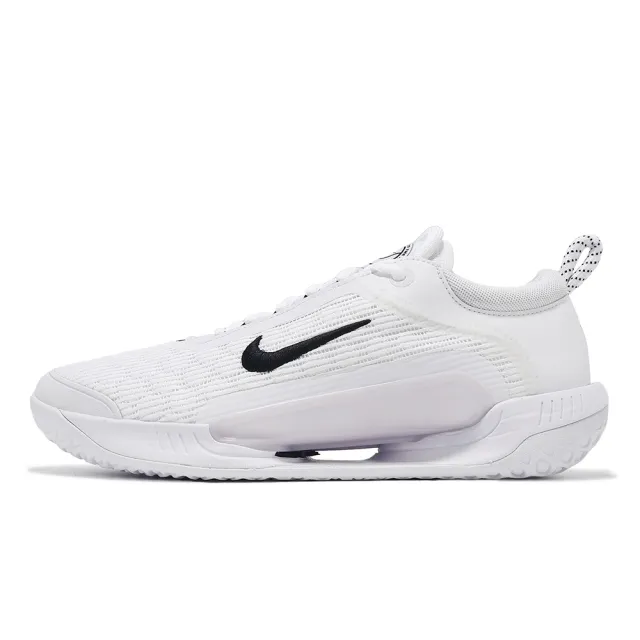 【NIKE 耐吉】網球鞋 M Zoom Court NXT HC 男鞋 白 黑 輕量 抓地 硬地網球 運動鞋(DV3276-101)