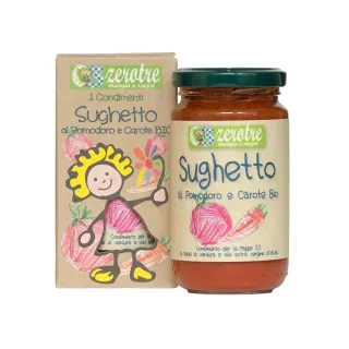 【義大利 ZEROTRE 捲髮夏菈】麵麵紅醬 180g(兒童專屬義大利麵拌醬)