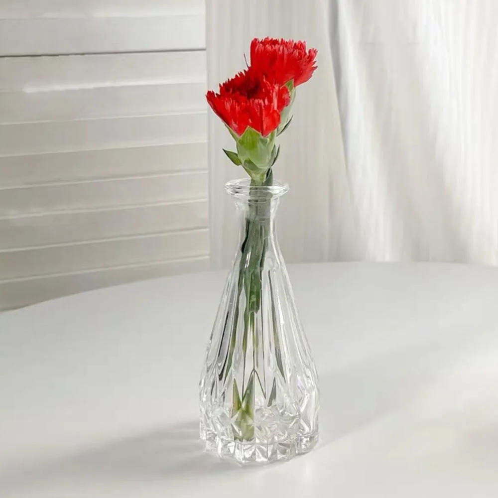 【Floral M】羅馬玻璃波西亞小花瓶(花瓶/插花/玻璃瓶/小口花瓶/花器/花盆/陶瓷花瓶/桌面擺飾)