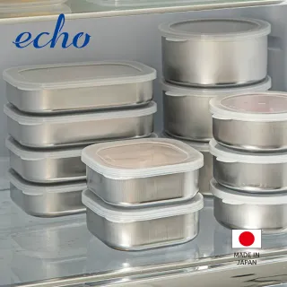 【ECHO】日本製ECHO不鏽鋼保鮮盒450ml(保鮮盒 日本ECHO)