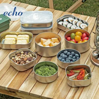 【ECHO】日本製ECHO不鏽鋼保鮮盒340ml(保鮮盒 日本ECHO)