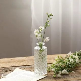 【Floral M】羅馬玻璃貝莉小高圓花瓶(花瓶/插花/玻璃瓶/小口花瓶/花器/花盆/陶瓷花瓶/桌面擺飾)